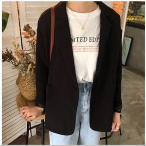 3/$15 Plain Blazer (Black)